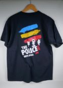 A crew tour T-shirt for The Police North America 2008 tour, size L/G