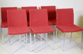 A set of six Ligne roset dining chairs