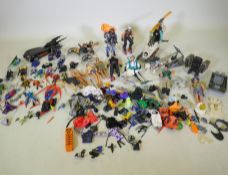 A large collection of Action Man toy dolls with various vehicles, dogs, clothing and accessories,