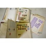 Two stamp albums, British, Commonwealth and World, late C19th/early C20th