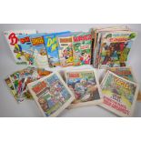A quantity of American and British comics, and a quantity of annuals including Marvel comics The