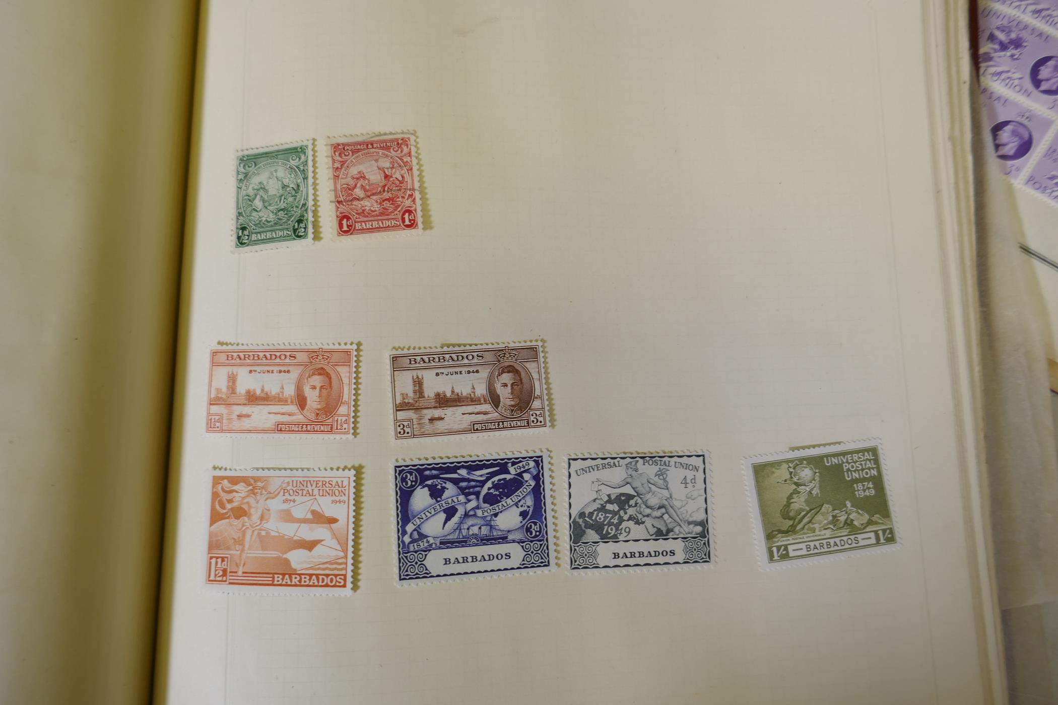 Two stamp albums, British, Commonwealth and World, late C19th/early C20th - Image 7 of 8