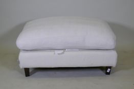 A Habitat pouffe with removable covers ensuite to previous lots, 96 x 74 x 30cmÿ
