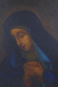 An C18th/C19th portrait of The Madonna at prayer, in the manner of Giovanni Battista Salvi, oil on