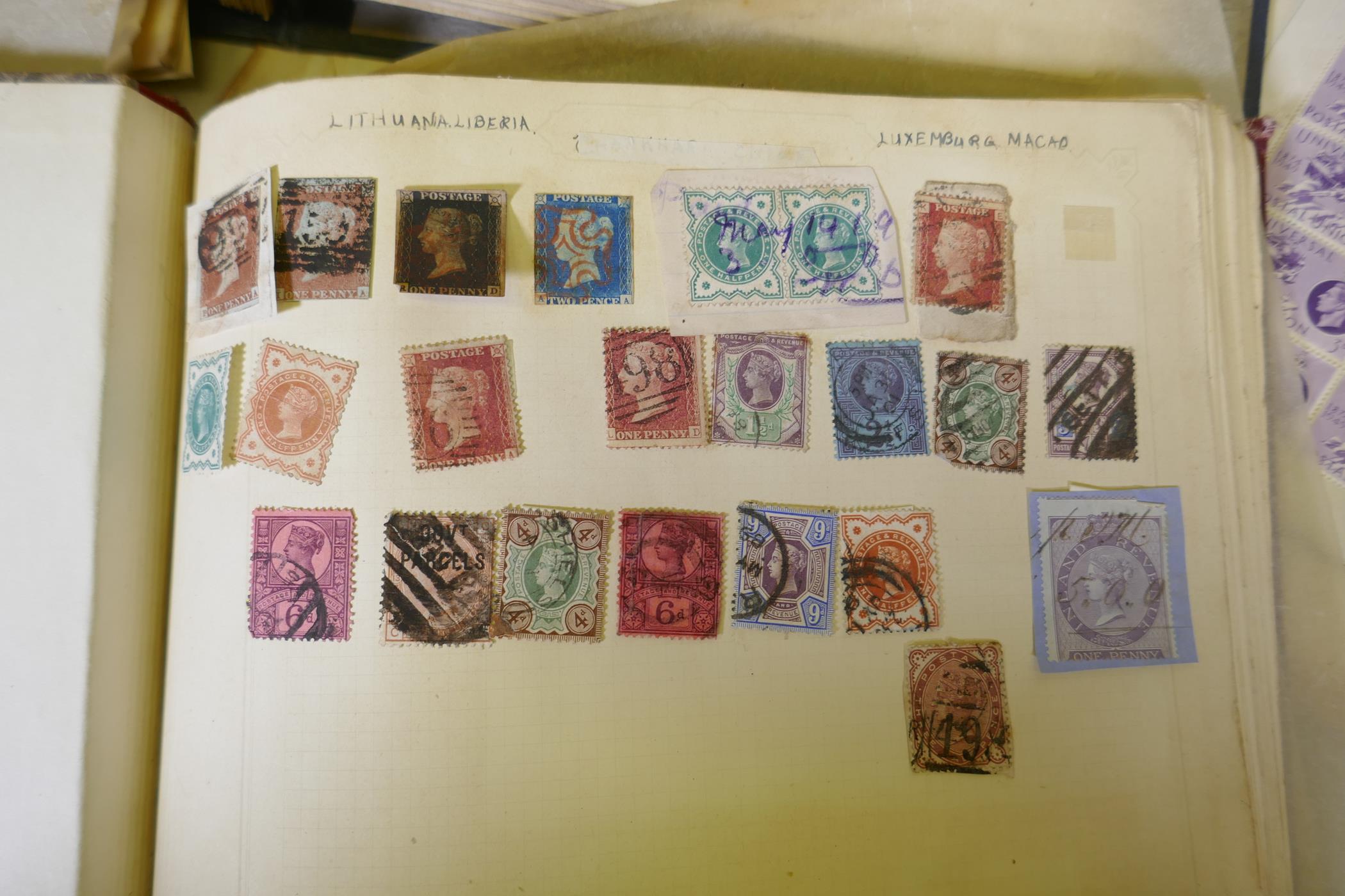 Two stamp albums, British, Commonwealth and World, late C19th/early C20th - Image 2 of 8