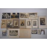 A collection of late C19th and early C20th Japanese portrait photographs, 15 x 10cm largest