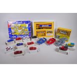 A Special Edition Weetabix Corgi Collection Box containing an Aston Martin DB6, a London bus and