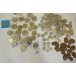 A collection of commemorative crowns, other coins, florins, shillings, half crowns, pennies etc