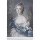 After Jean Marc Nattier, A Princess of France, mezzotint engraved and signed by louis Busiere,