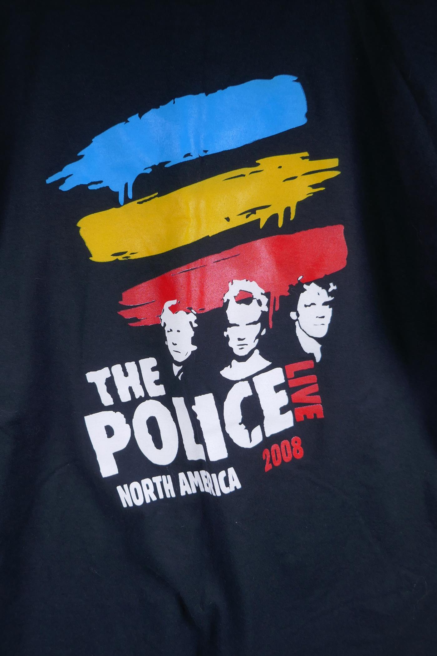 A crew tour T-shirt for The Police North America 2008 tour, size L/G - Image 2 of 4
