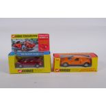 Corgi 388 Mercedes Benz C111, Whizzwheels in original box, a Corgi 341 Mini Marcos GT850, with