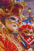 Venice Carnival participant, oil on canvas board, 40 x 50cm