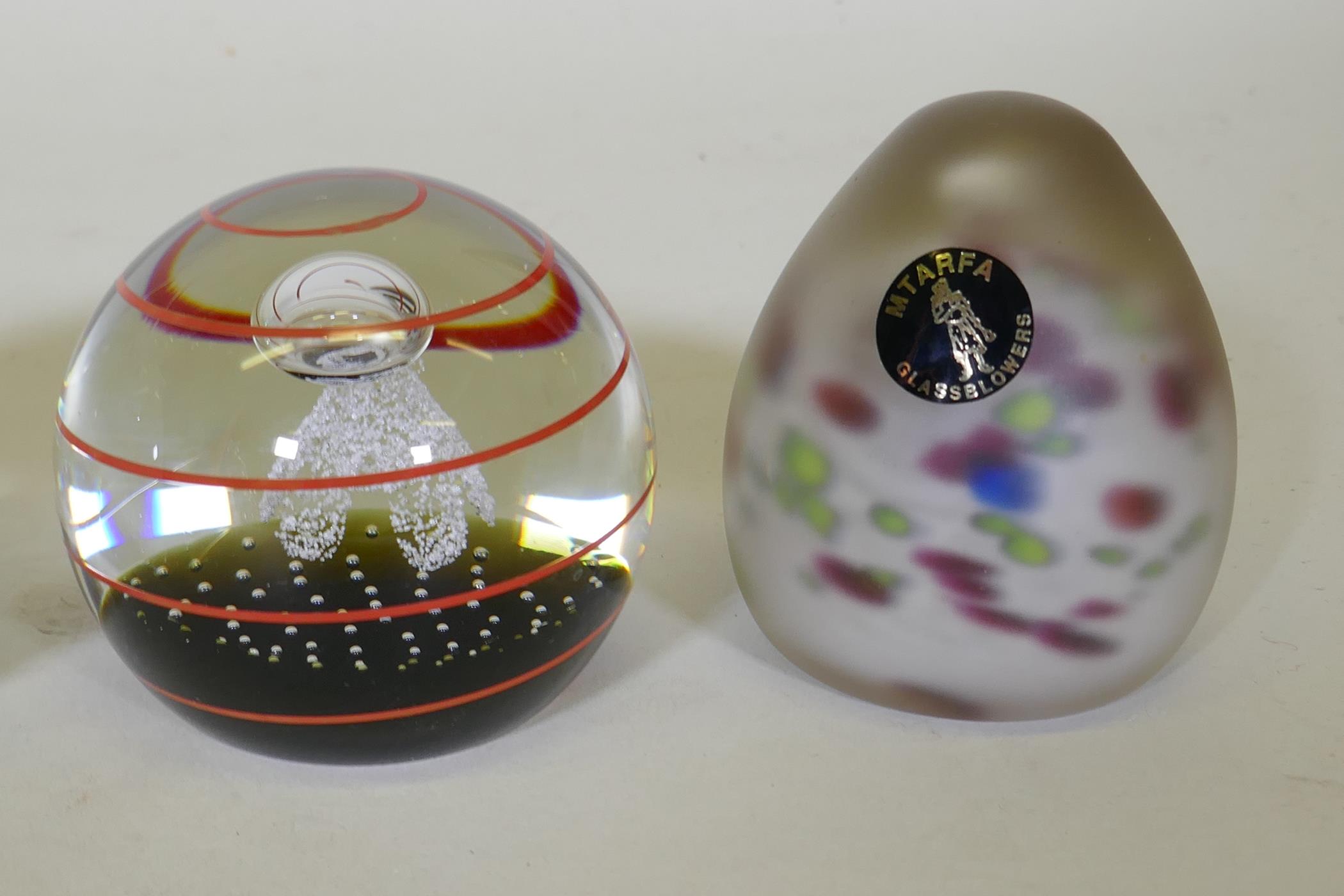 A Caithness glass paperweight Helter Skelter, 1998, Touchdown 576/1000 limited edition, Mtarfa glass - Image 3 of 4