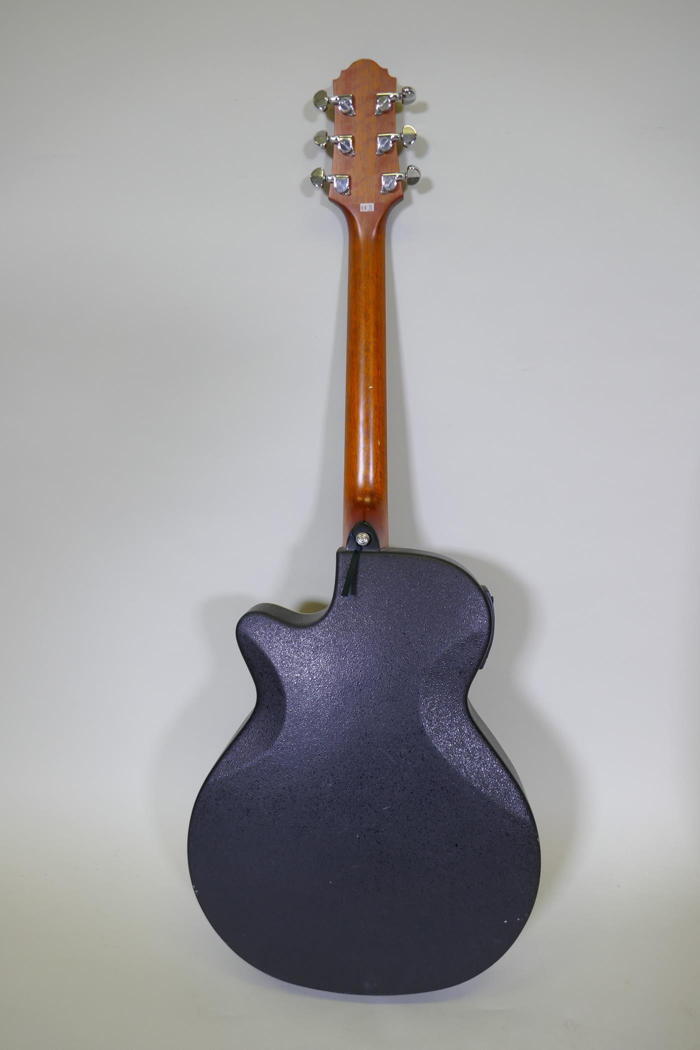 A Crafter fibreglass model FX550 EQ electro acoustic guitar - Image 4 of 4