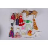Three Palitoy Pippa and Friends dolls houses, including a dancing body Pippa, a dancing body Britt