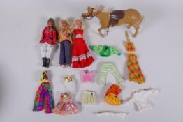 Three Palitoy Pippa and Friends dolls houses, including a dancing body Pippa, a dancing body Britt