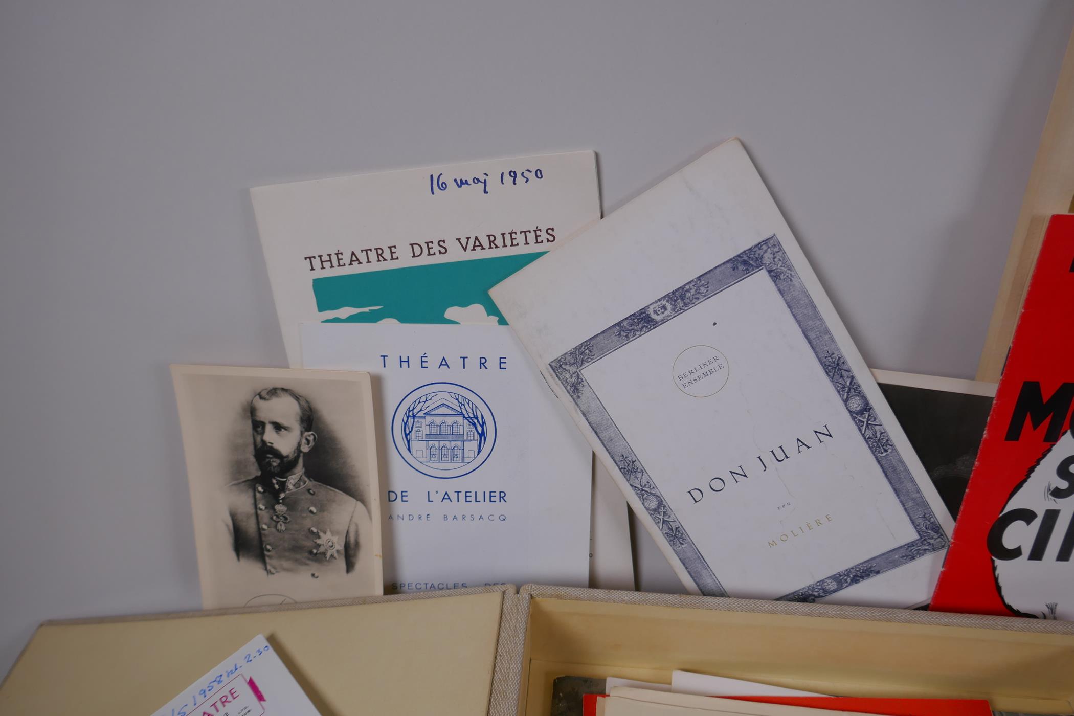 A large quantity of theatre and opera ephemera relating to theatres across Europe and London - Image 2 of 7