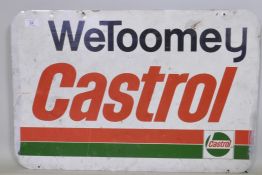 A vintage Castrol enamelled metal sign, 68 x 46cm