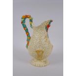 A Clarice Cliff Celtic Harvest jug, marks to base, AF repair, 28cm high