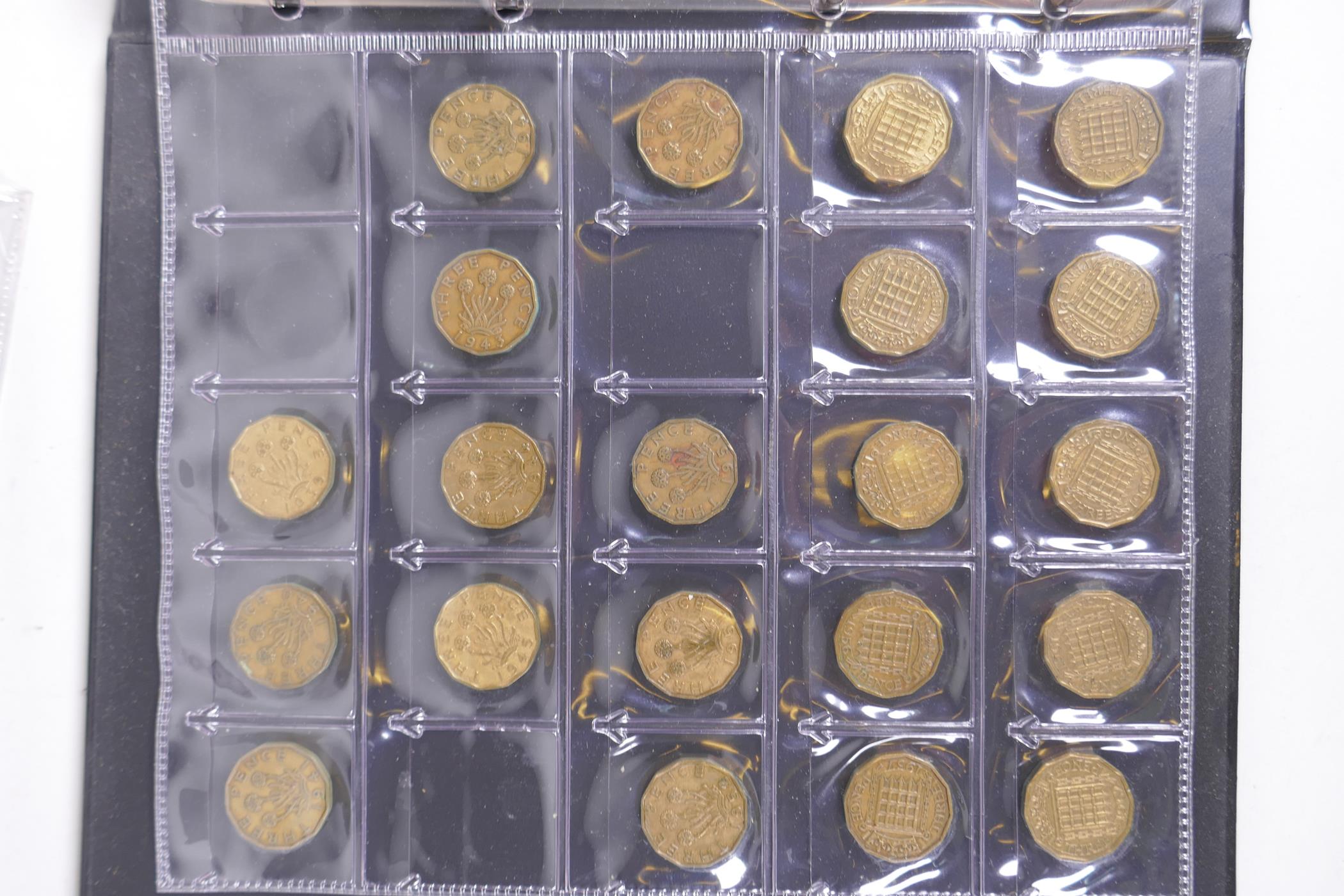 Three albums of C18th, C19th and C20th British coinage of various denominations - Image 7 of 7