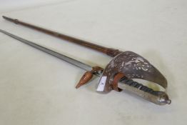 An 1897 Infantry officer's sword, made by Henry Wilkinson, Pall Mall London, No 48204, C1915, with