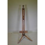 A Winsor and Newton artist's easel, 184cm high