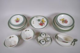 A Wedgwood Covent Garden part dinner service comprising a tureen, sauce boat and saucer, condiment