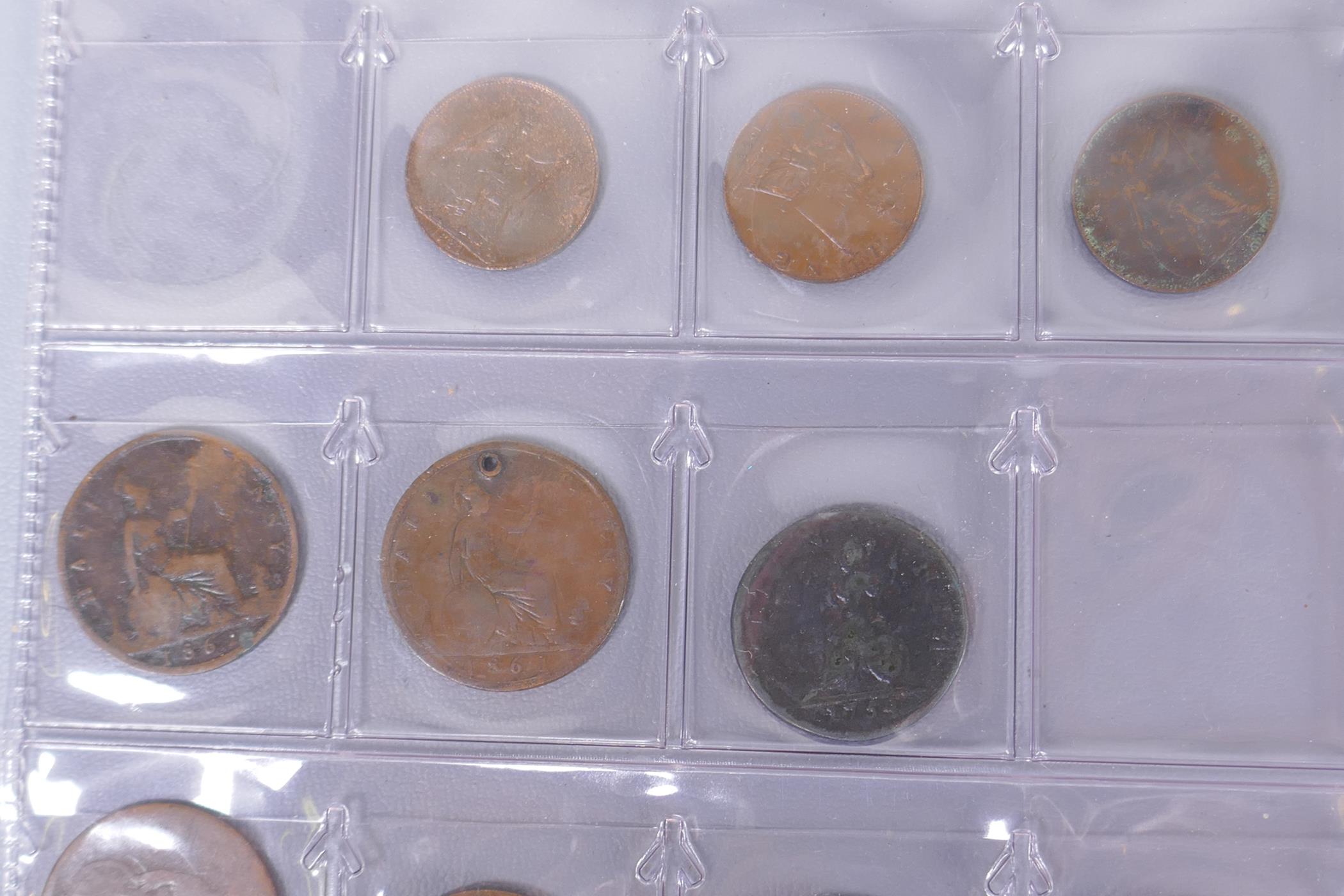 Three albums of C18th, C19th and C20th British coinage of various denominations - Image 3 of 7