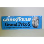 A Good Year Rally Tyre Stockist metal advertising sign, 122 x 30cm