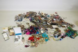 A quantity of costume jewellery