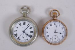 An L.N.E.R. (London & North Eastern Railway) railway issued pocket watch by Selex, marked to the