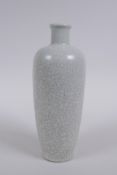 AA Chinese crackleglaze porcelain vase, 22cm high