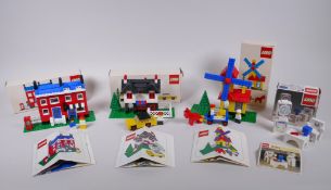 Three rare 1976 Lego Weetabix 'Send Away' promotional Lego sets, comprising Set 00-2 Weetabix