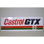 A Castrol GTX enamelled metal sign, 183 x 62cm