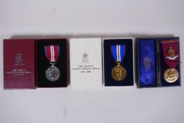The Queen's Diamond Jubilee Medal, 1952-2012, and the Queen's Golden Jubilee Medal, 1952-2002,