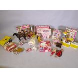 A large collection of vintage pedigree Sindy dolls and accessories, including two 1981/82 Sindy