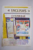 Glynn Boyd Harte (British, 1948-2003), English Oyster Bar, colour lithograph, unsigned, AF;