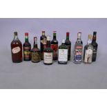 A quantity of wines and spirits, Haig gold label 70% proof, blended Scotch whisky, Gordon's