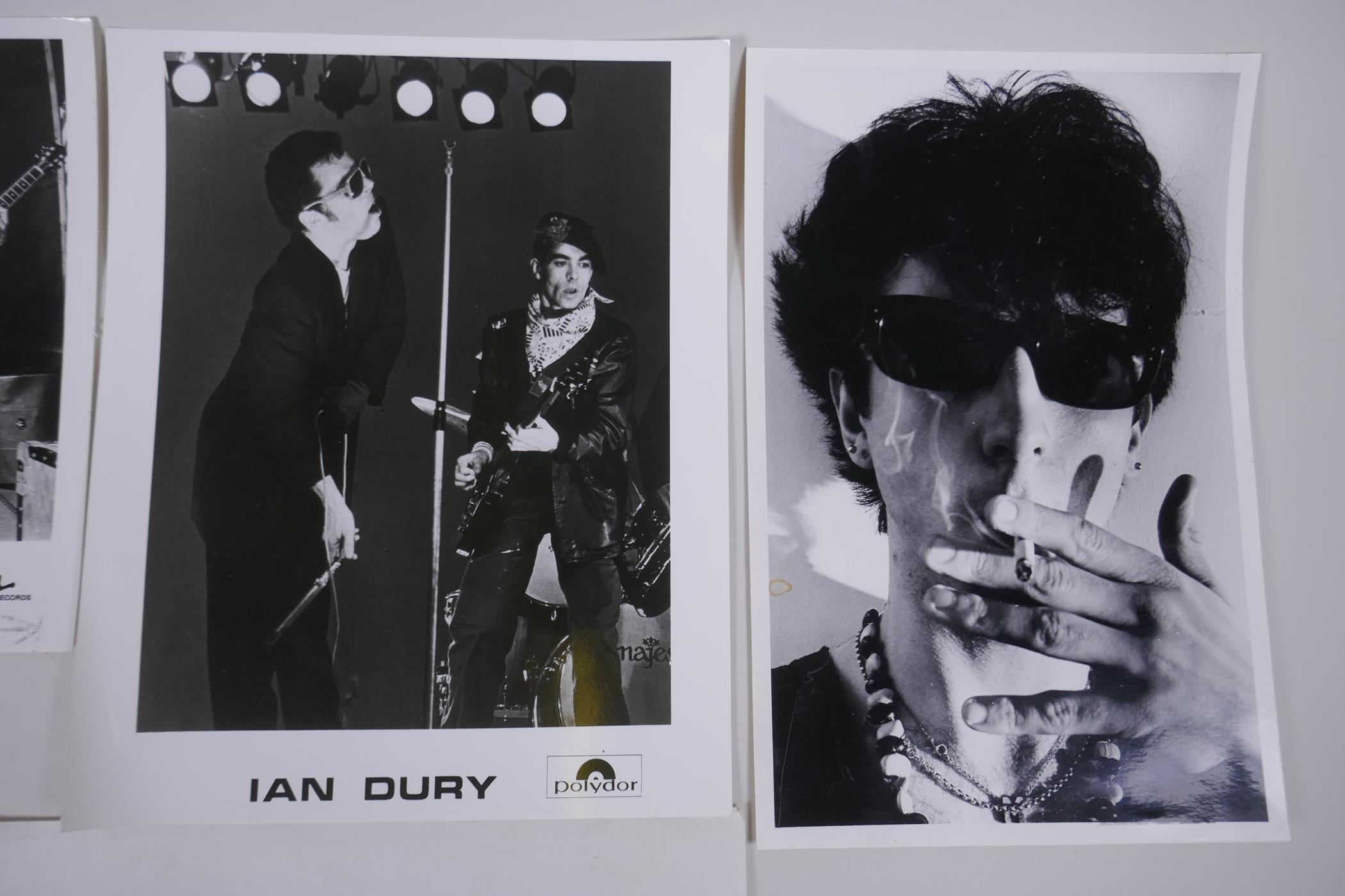 A collection of black and white press photographs of punk bands/musicians including Hugh Cornwell, - Image 4 of 6