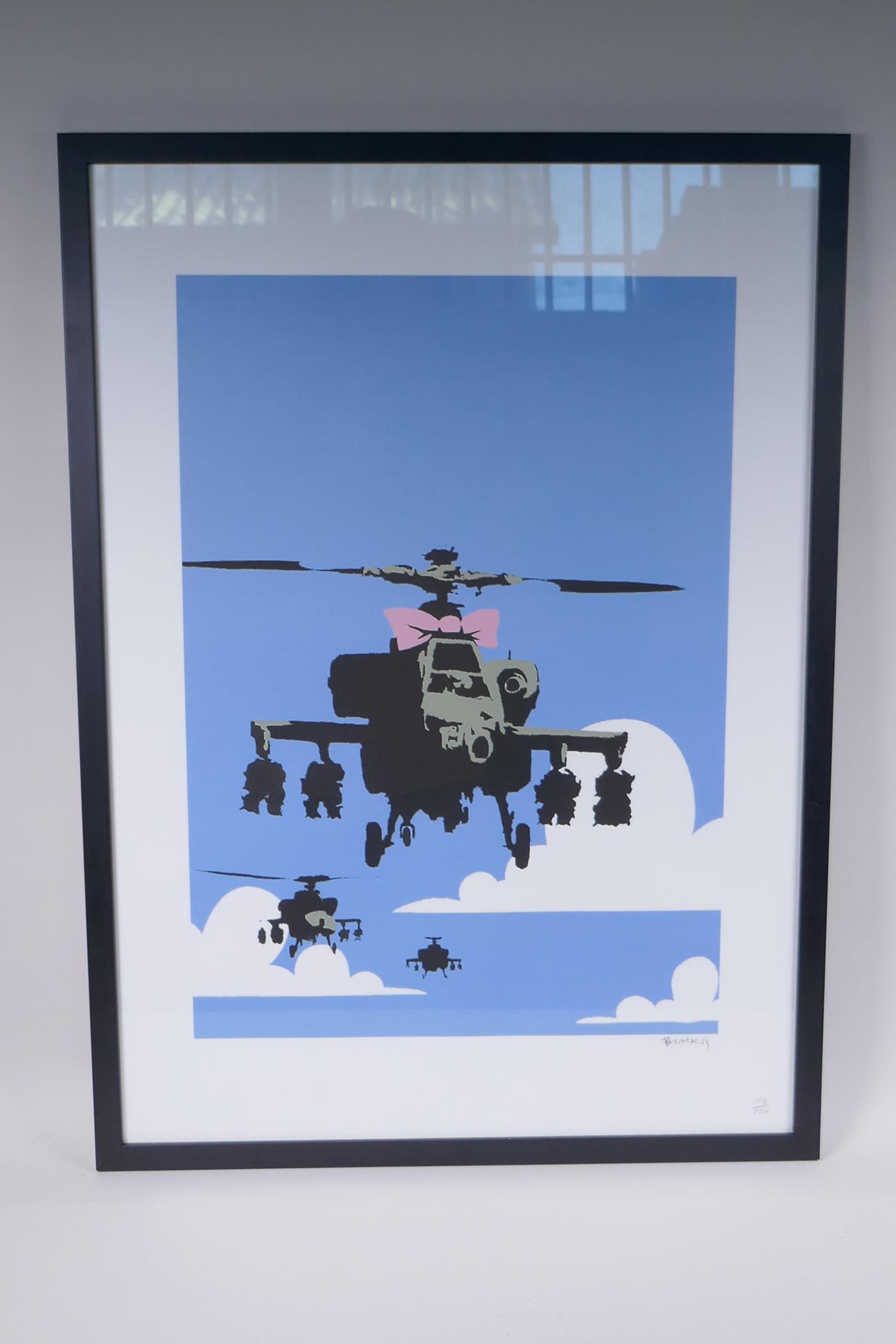 After Banksy, Happy Choppers 2003, limited edition digital print, pencil signed and numbered - Image 6 of 6