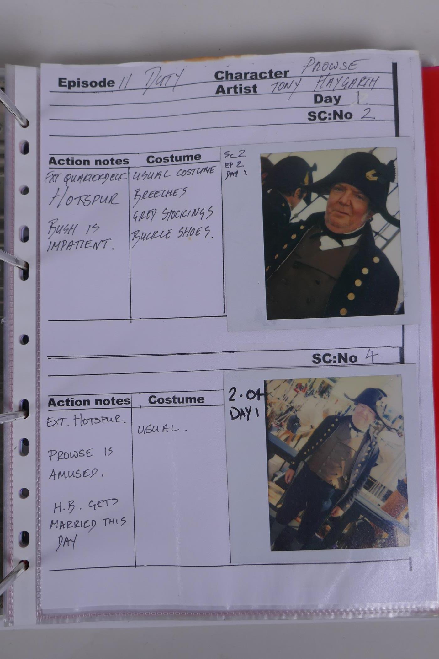 A Meridian broadcasting 'production book' for the TV series Hornblower, episode 2, Duty, - Image 5 of 7