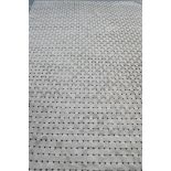 A deep pile carpet with contemporary design, 296 x 398cm