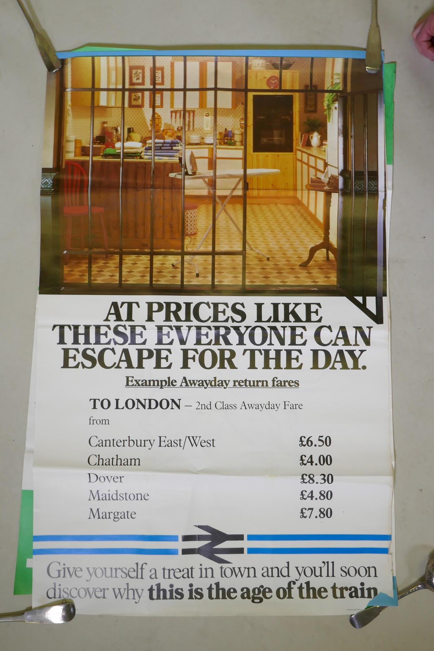Five vintage British Rail posters, 101 x 64cm - Image 4 of 5