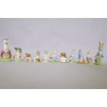 Beswick Beatrix Potter figures, after F. Warne & Co and Royal Doulton, Mrs Tiggy Winkle washing;