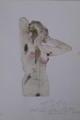 Hamilton South, three mixed media print collage artworks, circa 1977/78, all pencil signed, some