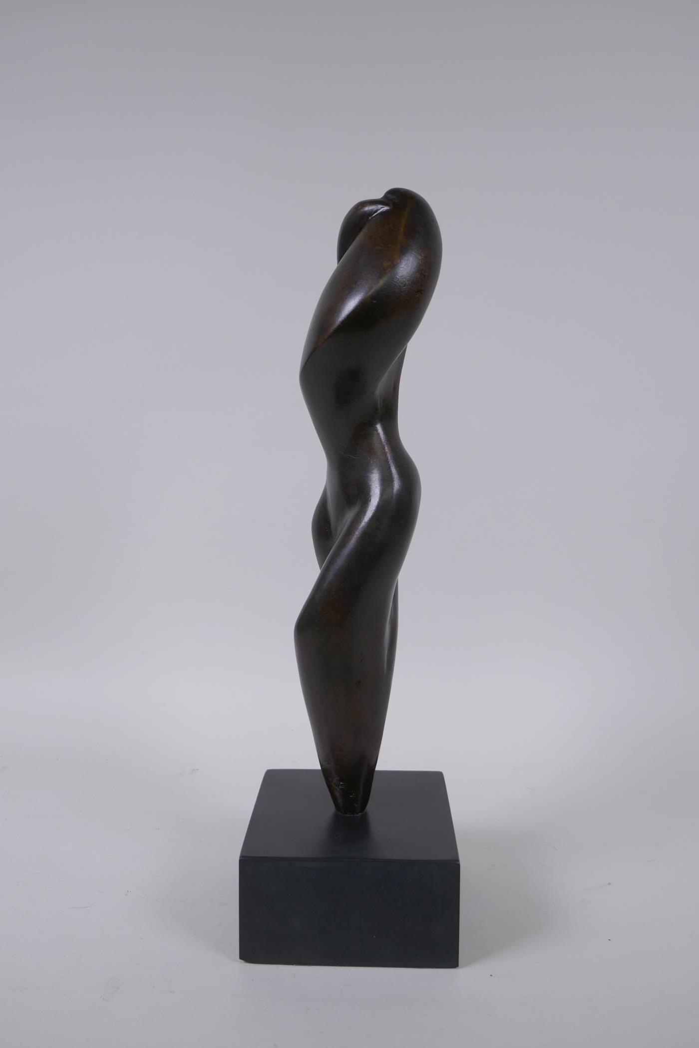 Jill Fitzpatrick, Living, limited edition abstract bronze figure, with original receipt, 35cm high - Image 2 of 6