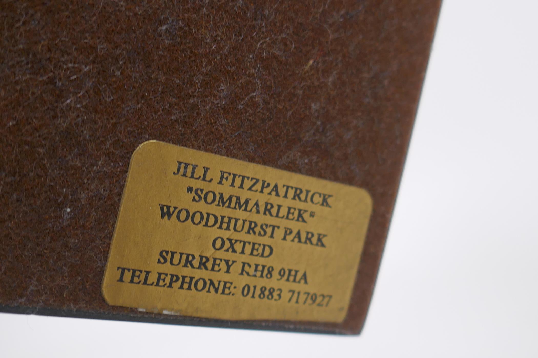 Jill Fitzpatrick, Living, limited edition abstract bronze figure, with original receipt, 35cm high - Image 5 of 6