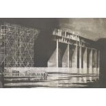 Michael Sandle RA (British, b.1936) Brutalist building, etching, unsigned; Provenance: Ex-studio