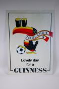 A vintage style Guinness advertising sign, 50 x 70cm