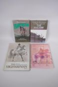 Four books illustrated by Charles Keeping, including The Highwayman by Alfred Noyes, published by